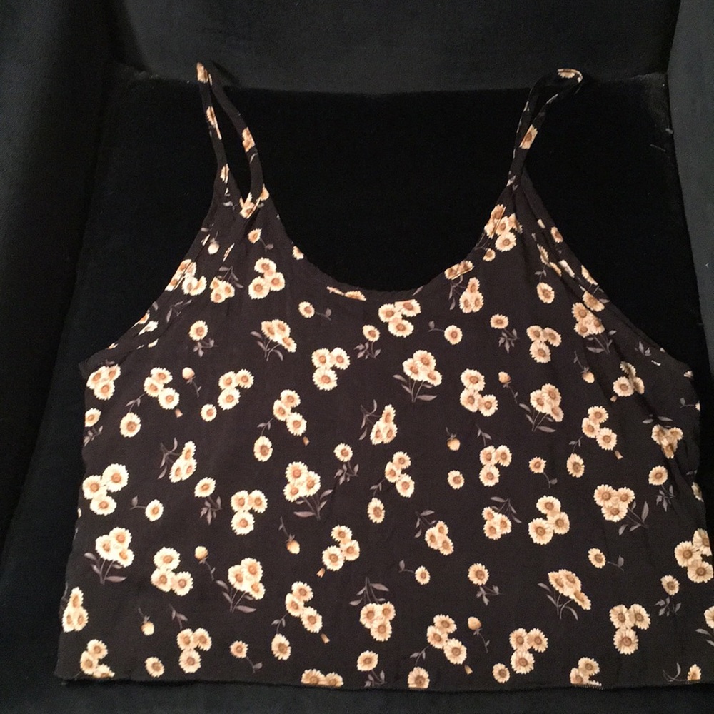 Brandy Melville Black Delicate Tank Top
